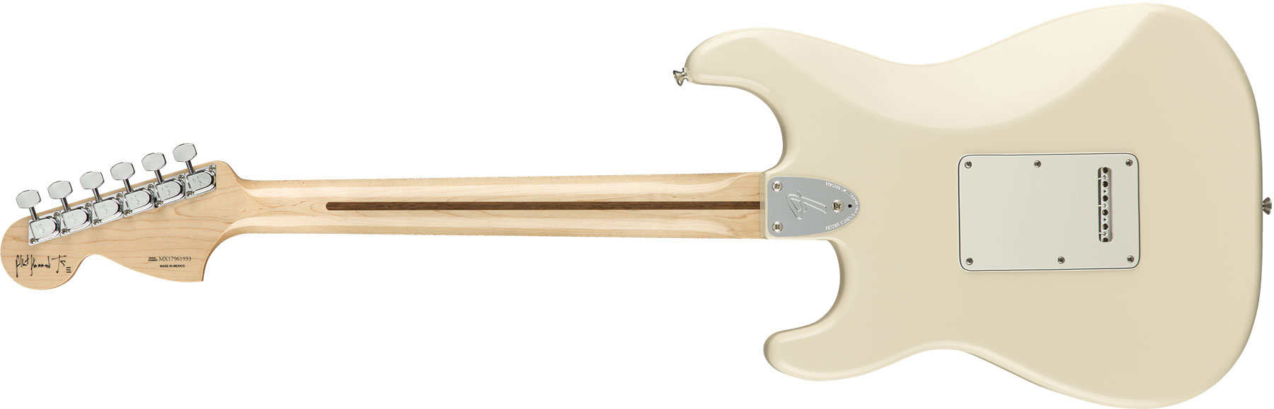 Fender Albert Hammond Strat Mex Signature 3s Trem Rw - Olympic White - Str shape electric guitar - Variation 1
