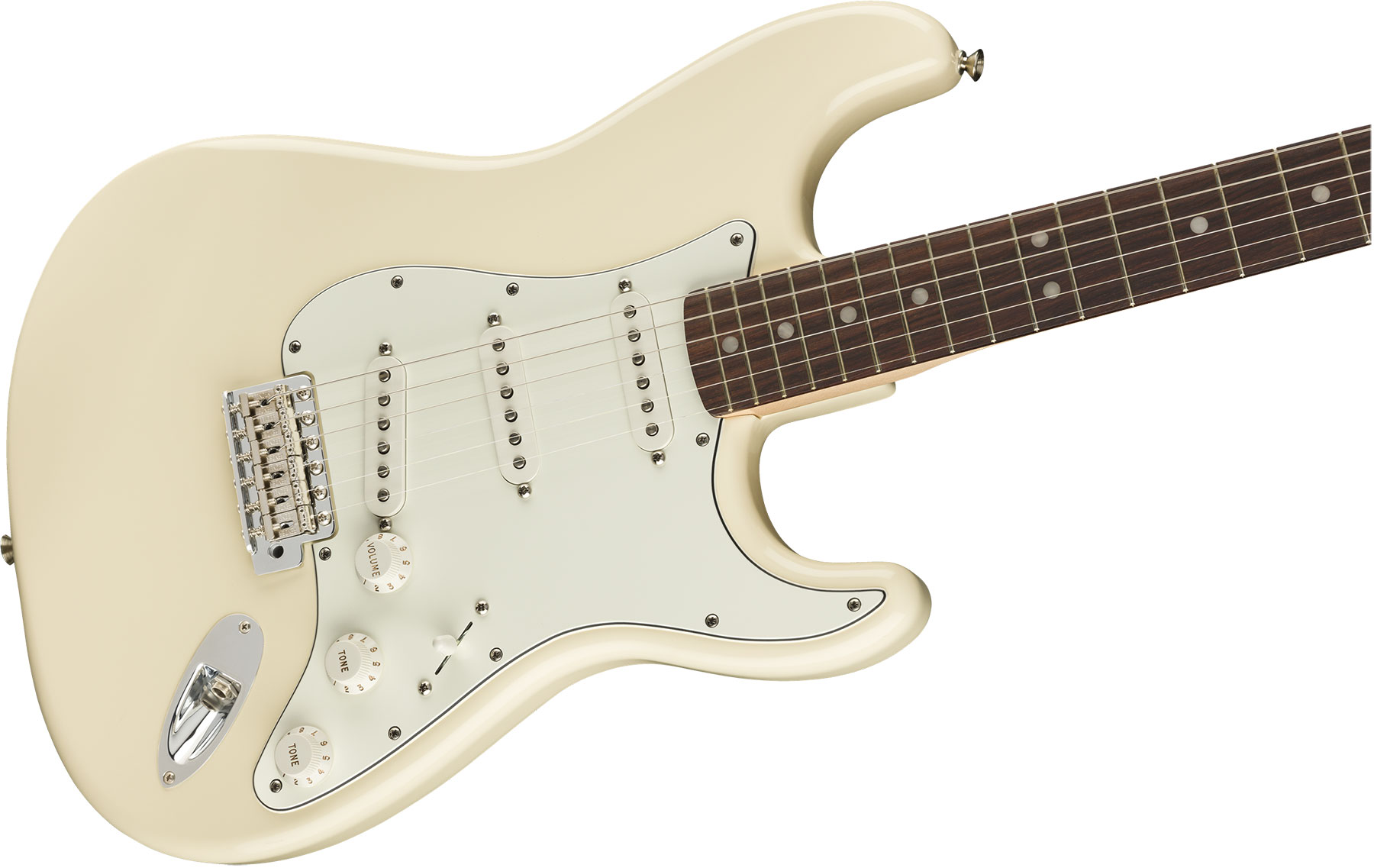Fender Albert Hammond Strat Mex Signature 3s Trem Rw - Olympic White - Str shape electric guitar - Variation 2