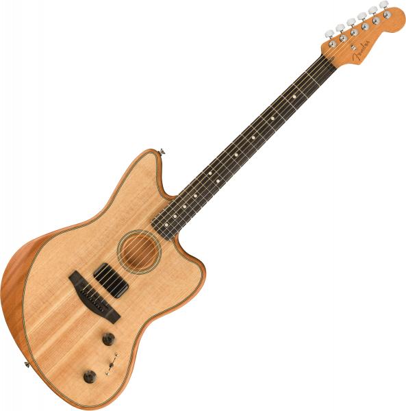 Electro acoustic guitar Fender American Acoustasonic Jazzmaster - natural