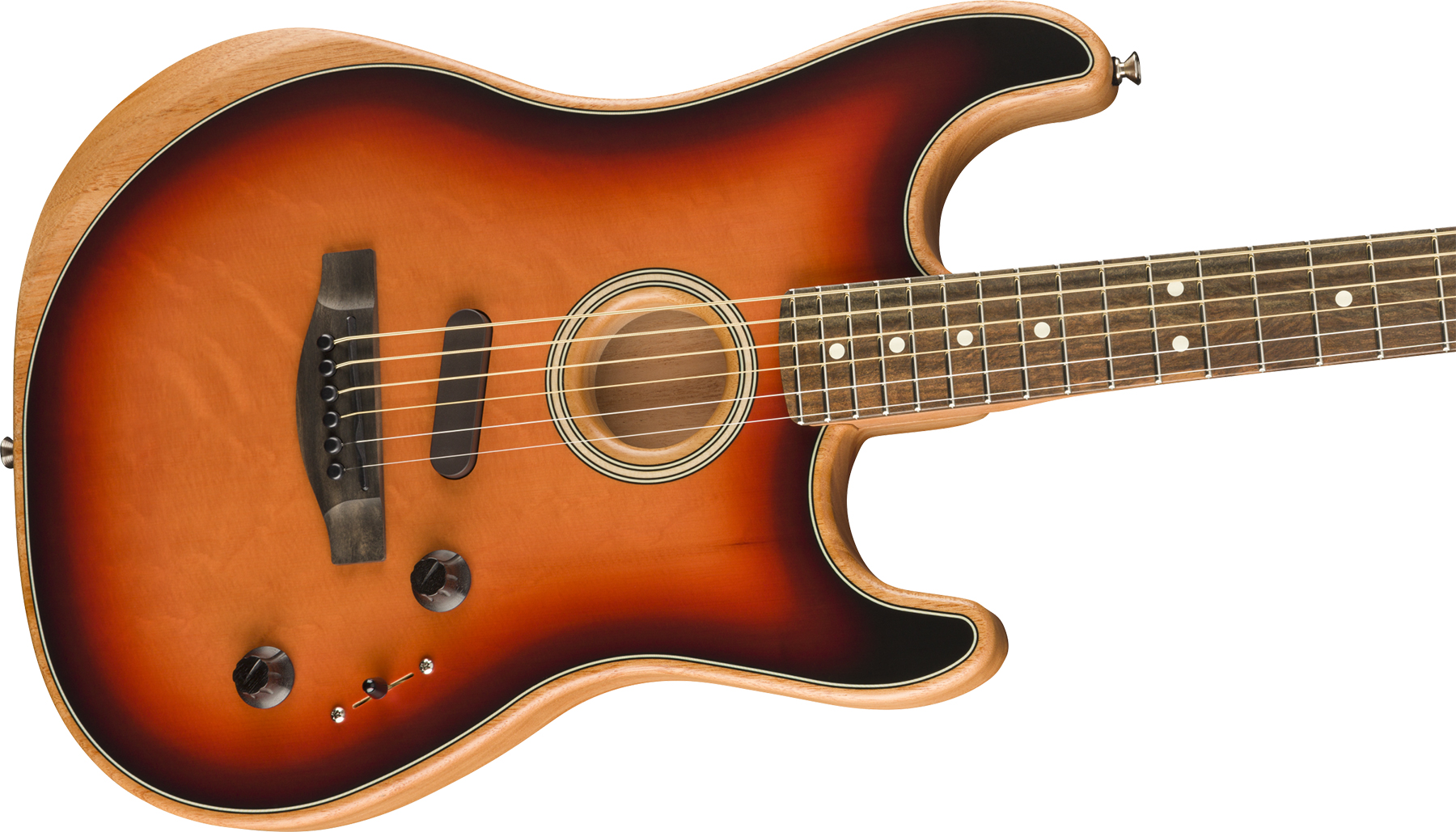 Fender American Acoustasonic Strat Usa Eb - 3-color Sunburst - Electro acoustic guitar - Variation 2