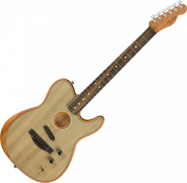 Electro acoustic guitar Fender American Acoustasonic Telecaster (USA) - sonic gray