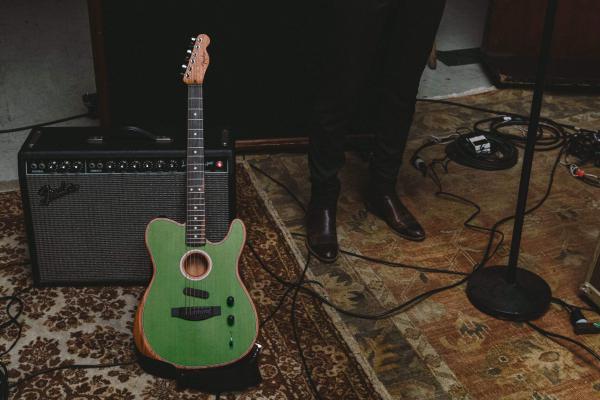 Acoustic guitar & electro Fender American Acoustasonic Telecaster (USA) - surf green