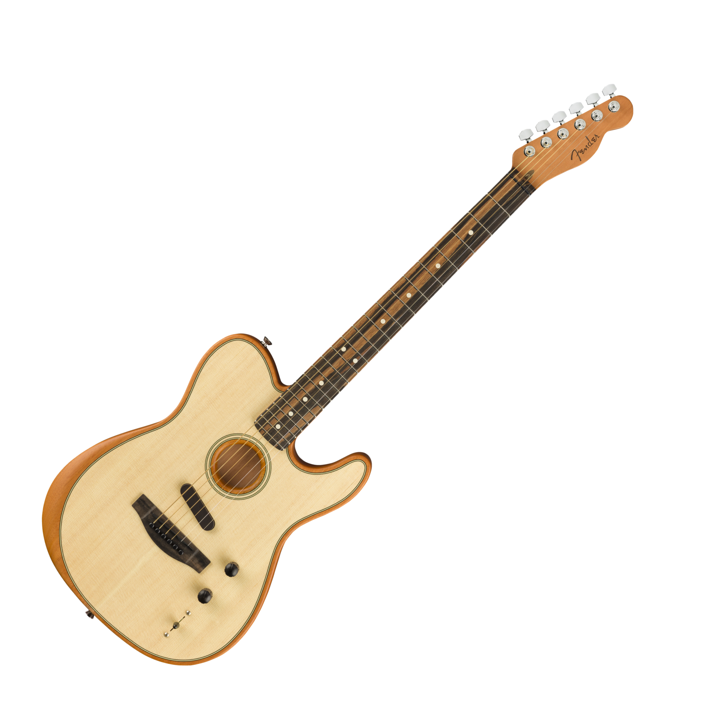 Fender American Acoustasonic Telecaster Acoustic-Electric Guitar Natural