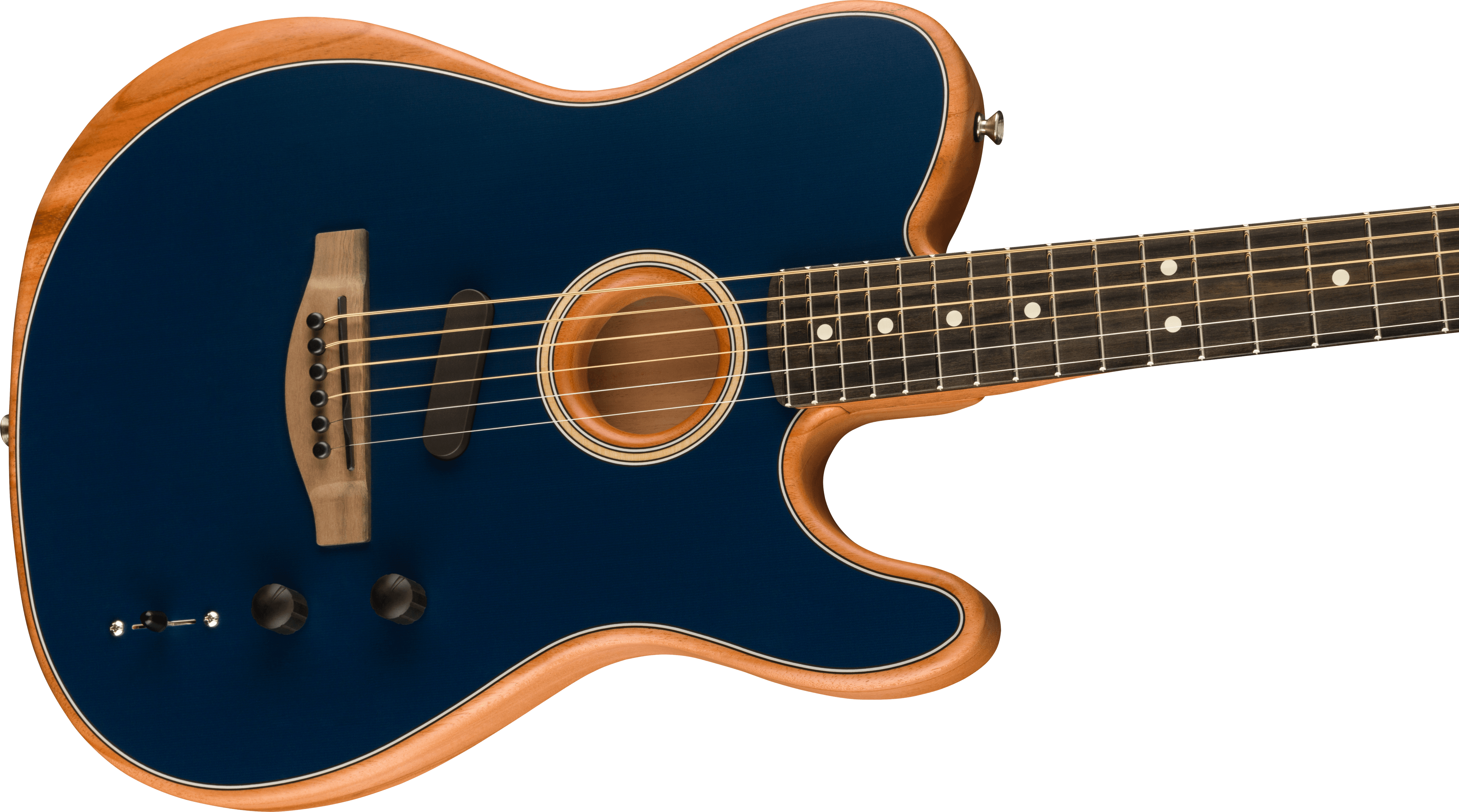 Fender American Acoustasonic Tele Usa Eb - Steel Blue - Electro acoustic guitar - Variation 2