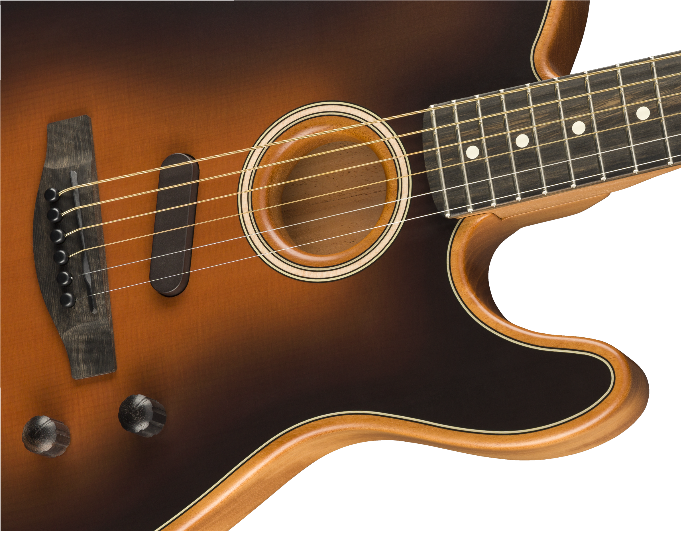 Fender Tele American Acoustasonic Usa Eb - Sunburst - Acoustic guitar & electro - Variation 3