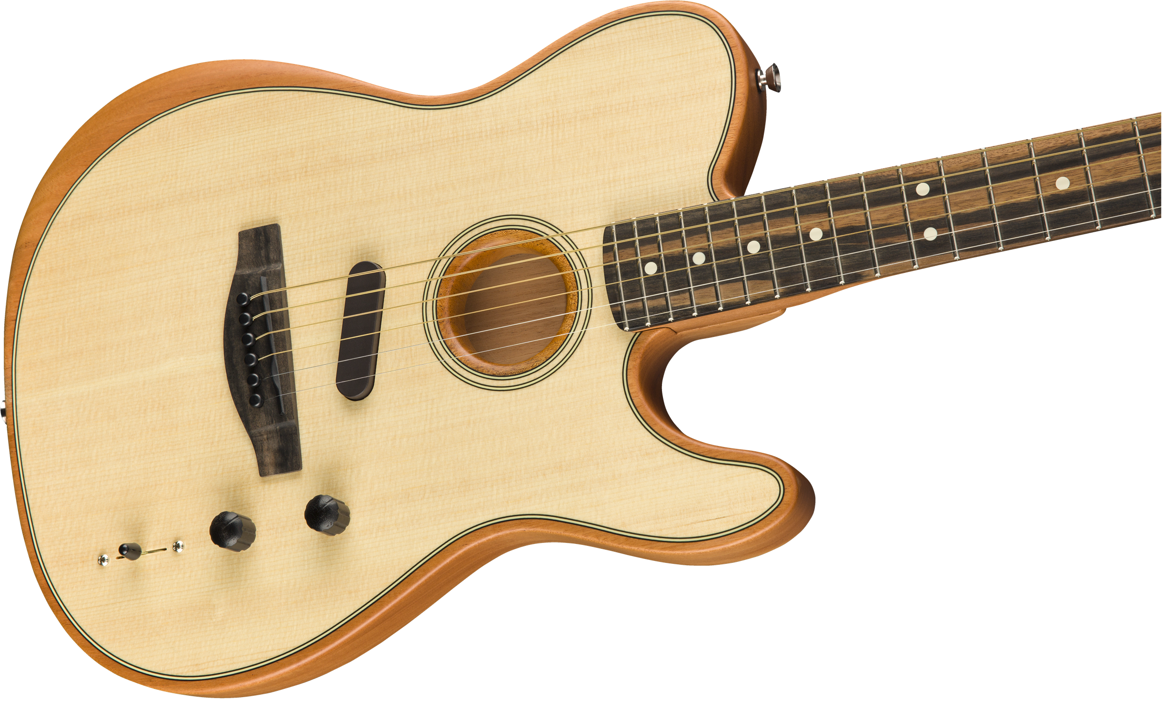 Fender Tele American Acoustasonic Usa Eb - Natural - Acoustic guitar & electro - Variation 3