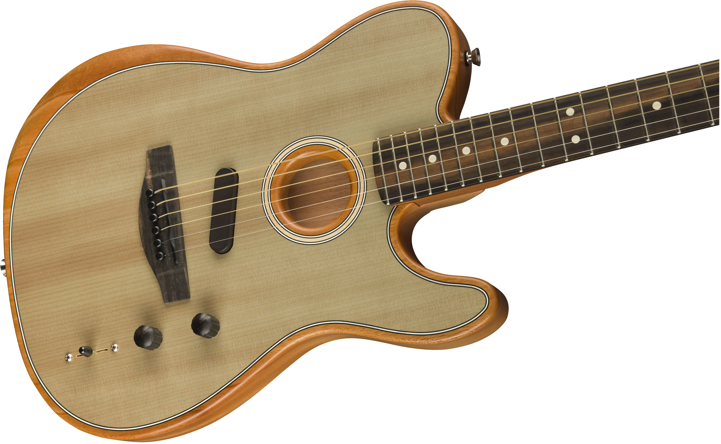Fender Tele American Acoustasonic Usa Eb - Sonic Gray - Electro acoustic guitar - Variation 3