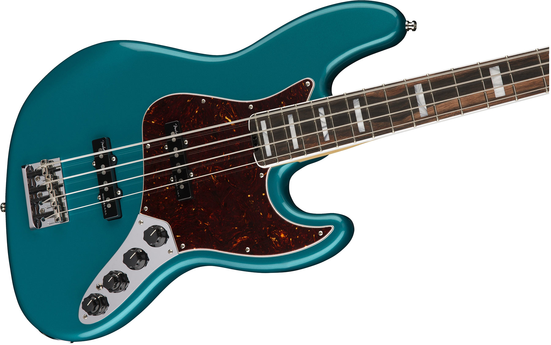 Fender American Elite Jazz Bass 2018 Usa Eb - Ocean Turquoise - Solid body electric bass - Variation 2