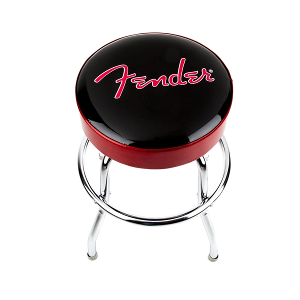 Fender Barstool Black & Red - 24in - Stool - Variation 1