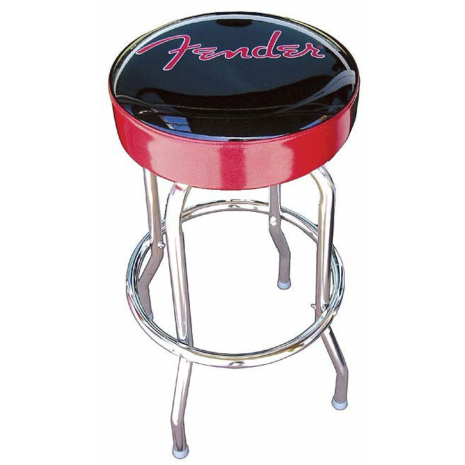 Fender Barstool Black Red 30in Stool, Red And Black Bar Stools