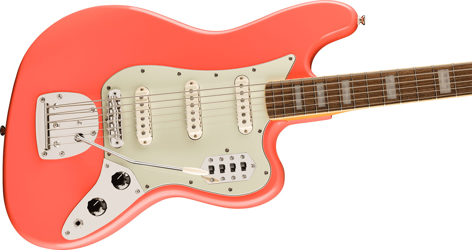 Fender Bass Vi Classic Vibe Fsr Ltd 3s Trem Lau - Tahitian Coral - Solid body electric bass - Variation 2