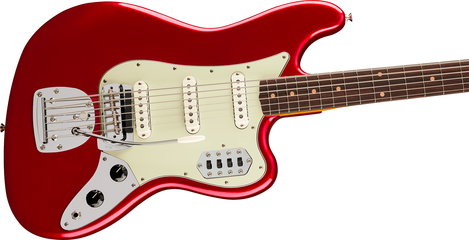 Fender Bass Vi Early 60s Vintera 3 Mex Rw - Candy Apple Red - Solid body electric bass - Variation 2