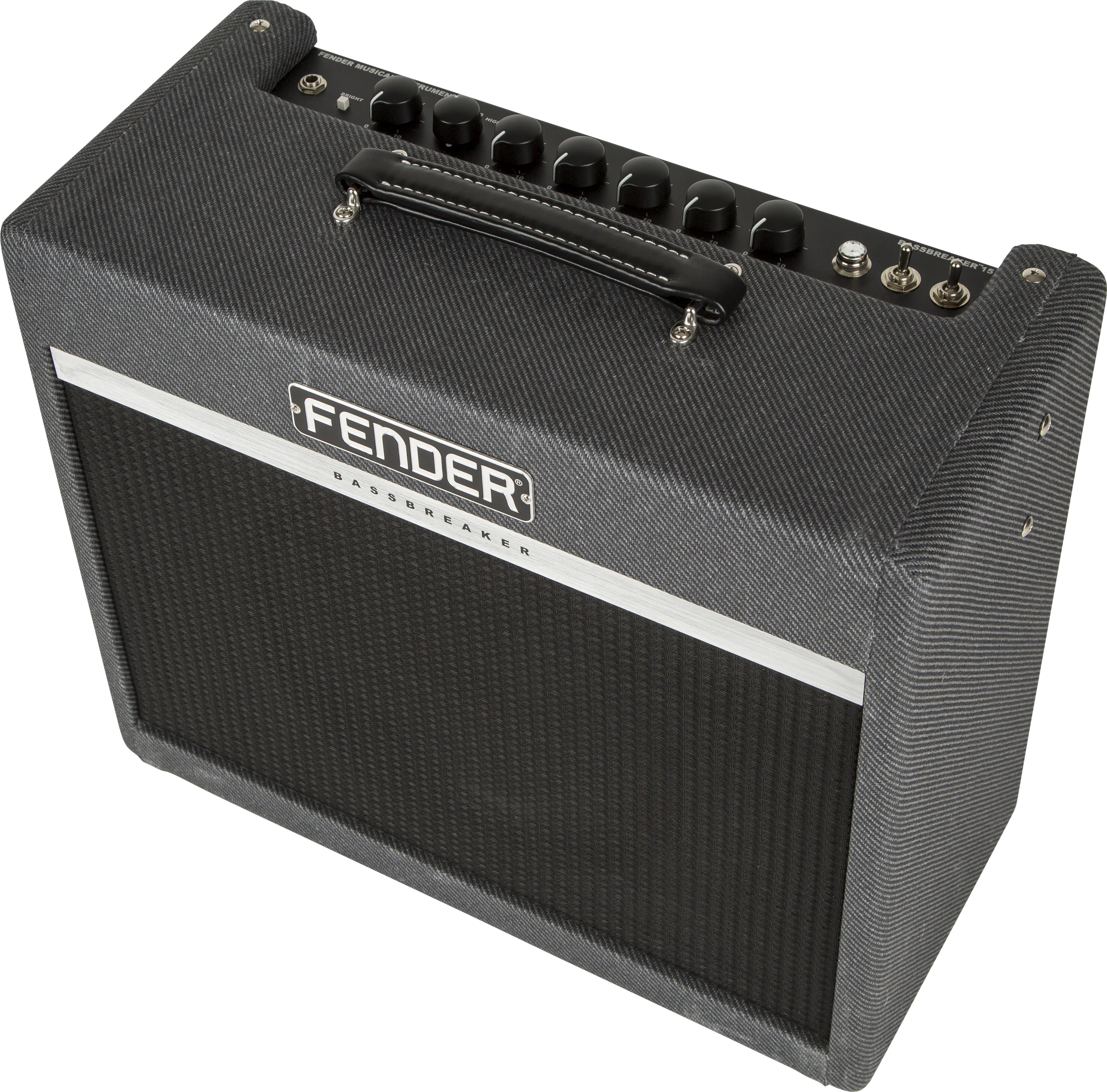 Fender Bassbreaker 15 Combo 15w 1x12 Gray Tweed - Electric guitar combo amp - Variation 1