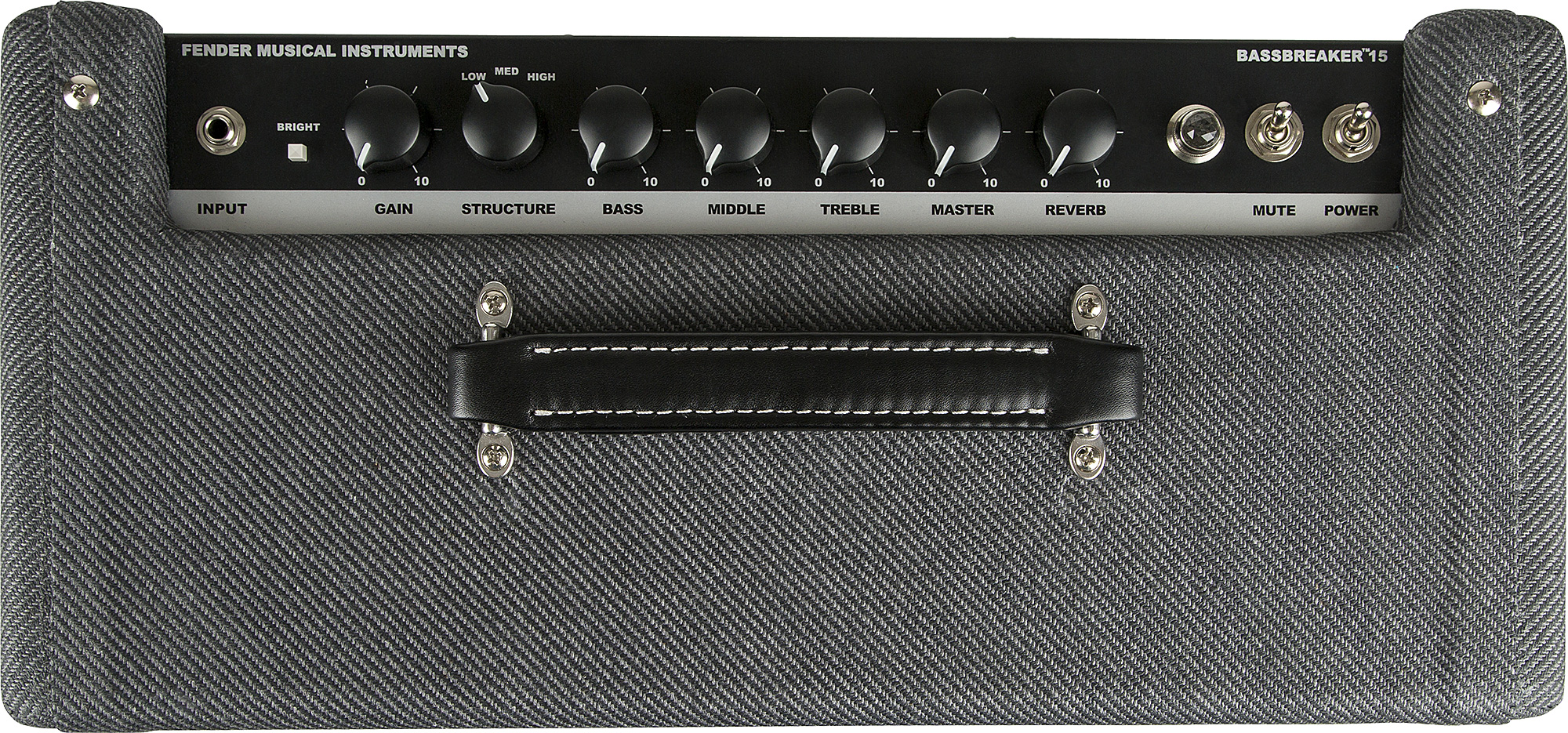 Fender Bassbreaker 15 Combo 15w 1x12 Gray Tweed - Electric guitar combo amp - Variation 3