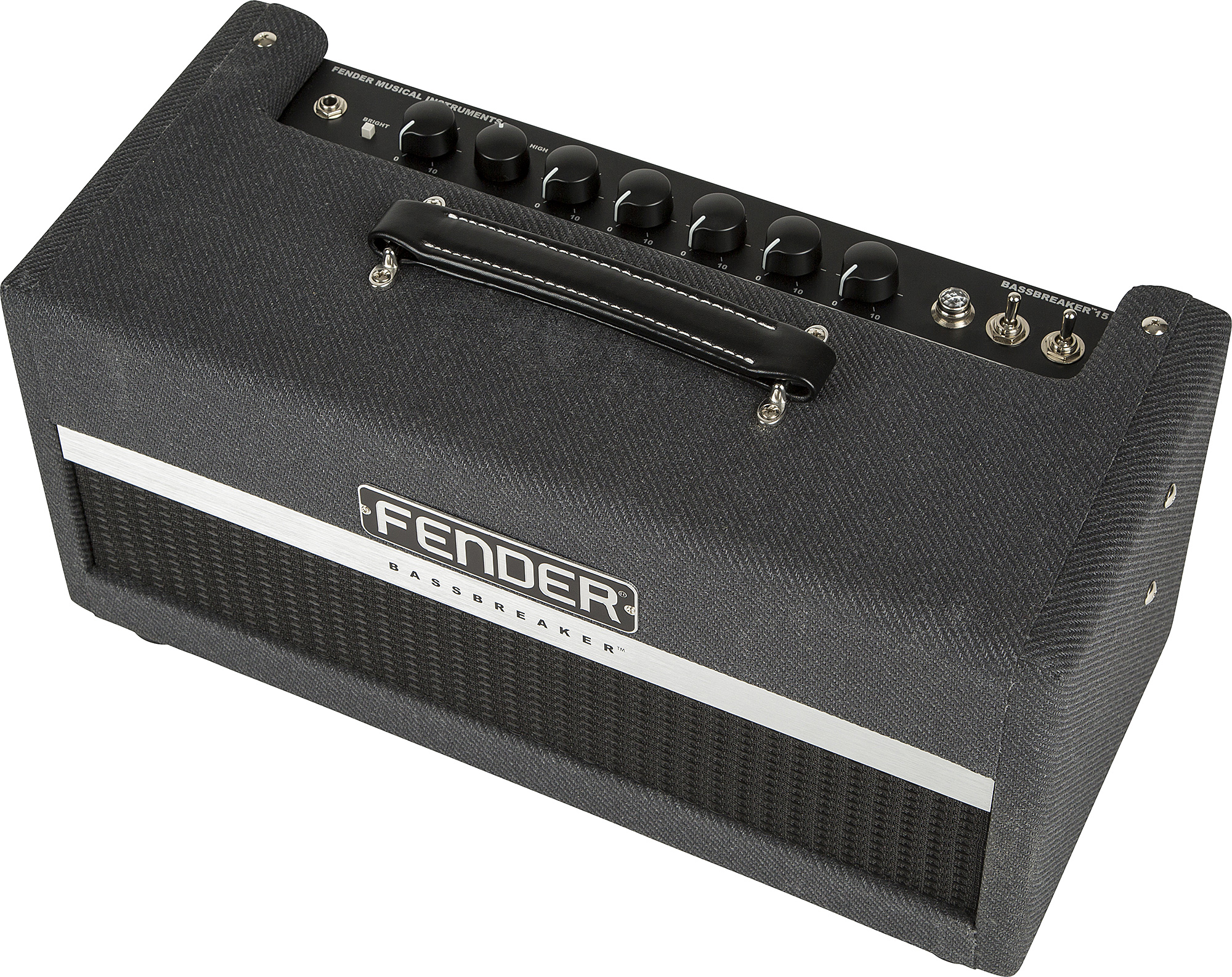 Fender Bassbreaker 15 Head 15w Gray Tweed - Electric guitar amp head - Variation 1