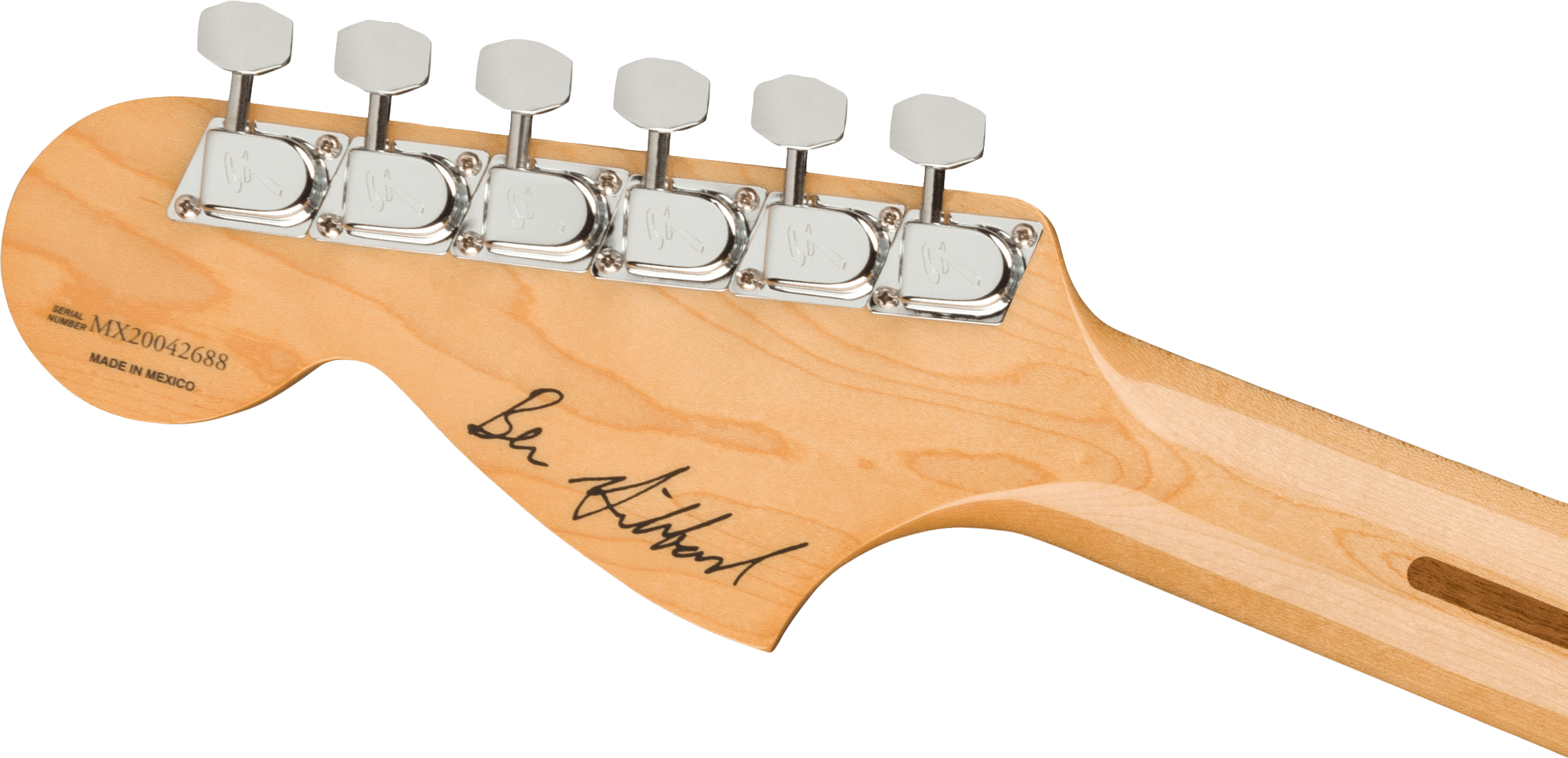 Fender Ben Gibbard Mustang Signature Mex Mn - Natural - Retro rock electric guitar - Variation 5