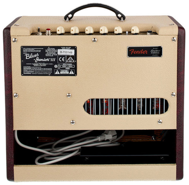 Fender Blues Junior Iii Fsr 15w 1x12 Jensen P12q Bordeaux Reserve - Electric guitar combo amp - Variation 1