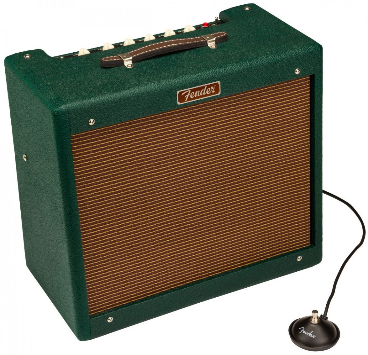 Fender Blues Junior Iv Fsr Ltd 15w 1x12 Celestion A-type British Racing Green - Electric guitar combo amp - Variation 3