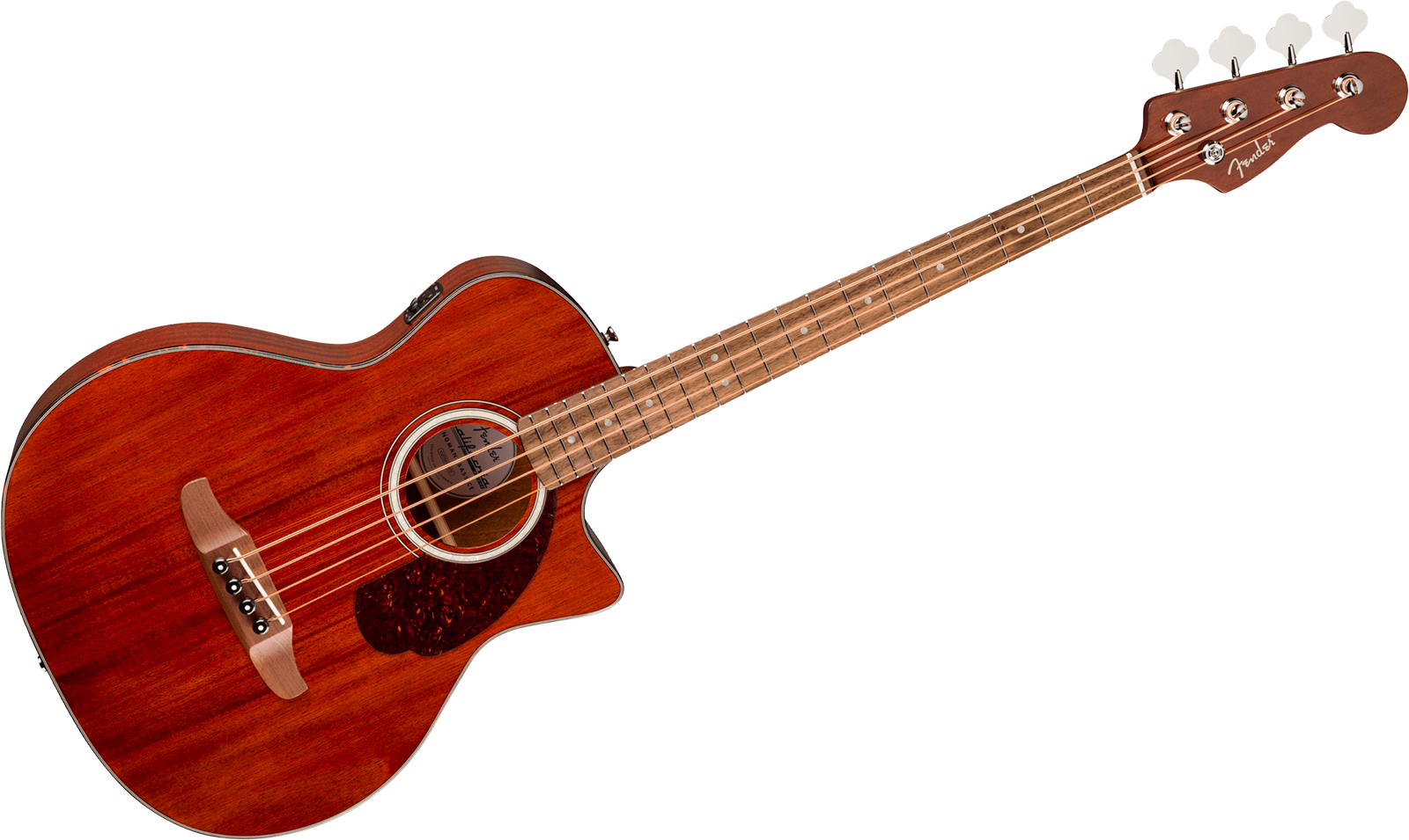 Fender Kingman Bass Deluxe Ce Mahogany California Cw Shsc Tout Acajou Noy - Natural - Acoustic bass - Variation 1