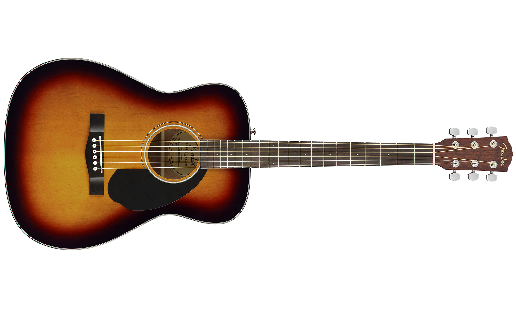 Fender Cc-60s Concert Epicea Acajou 2017 - Sunburst - Acoustic guitar & electro - Variation 1