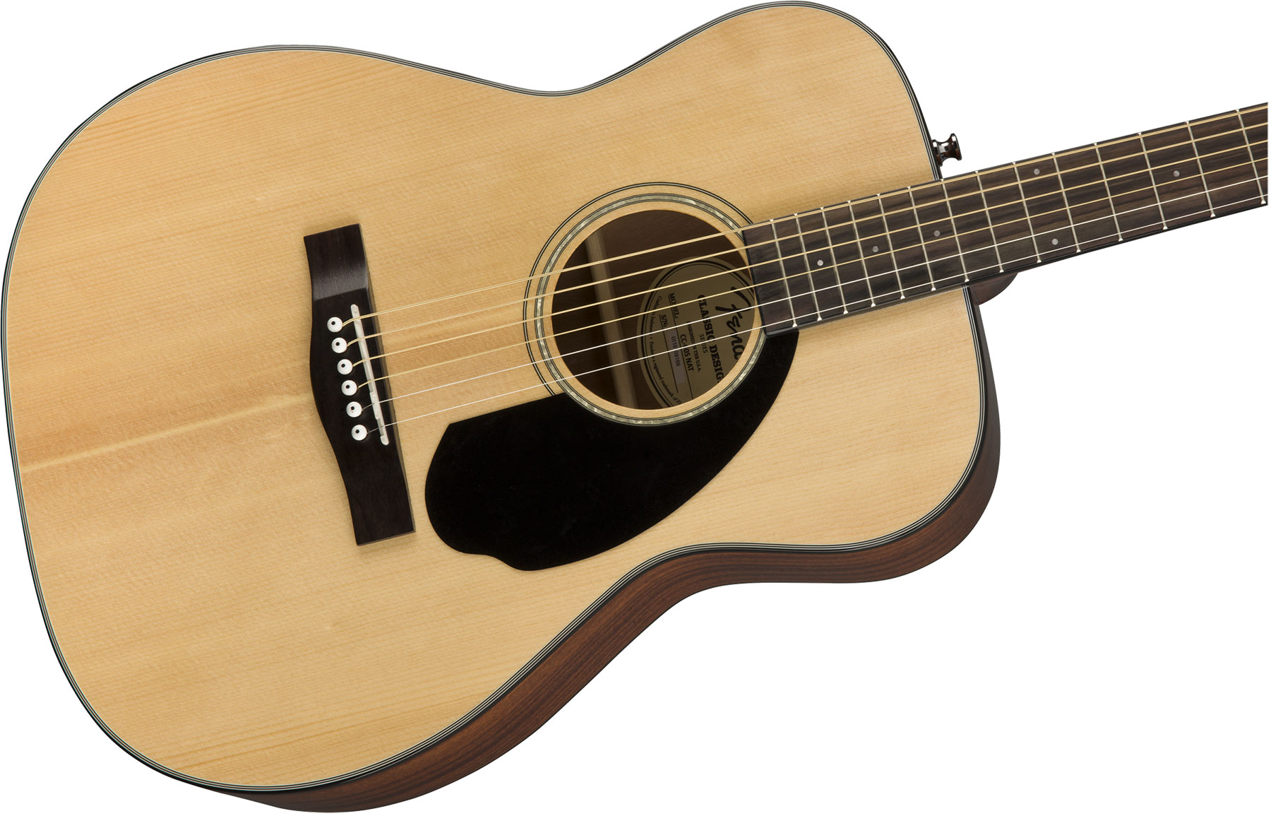 Fender Cc-60s Concert Epicea Acajou Wal - Natural - Acoustic guitar & electro - Variation 2