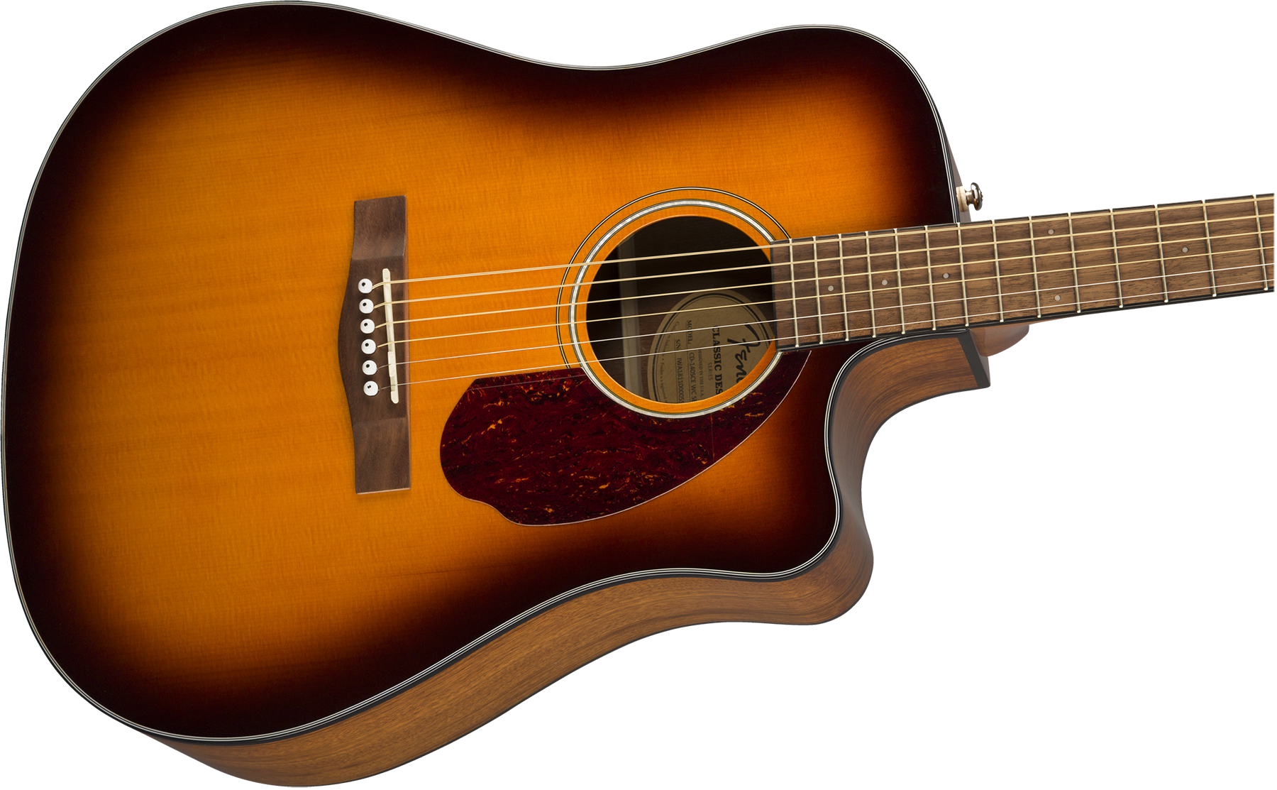 Fender Cd-140sce Classic Design Dreadnought Cw Epicea Ovangkol Wal +etui - Sunburst - Electro acoustic guitar - Variation 2