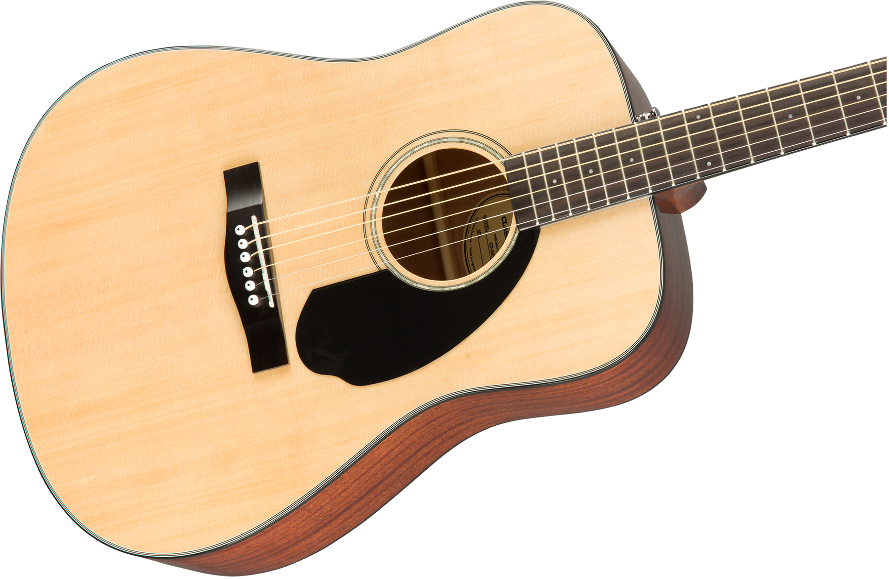 Fender Cd-60s 2019 Dreadnought Epicea Acajou Wal - Natural - Acoustic guitar & electro - Variation 2