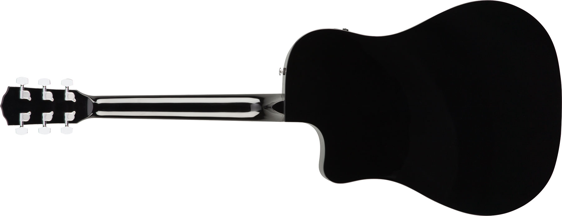 Fender Cd-60sce Dreadnought Cw Epicea Acajou Wal - Black - Electro acoustic guitar - Variation 1