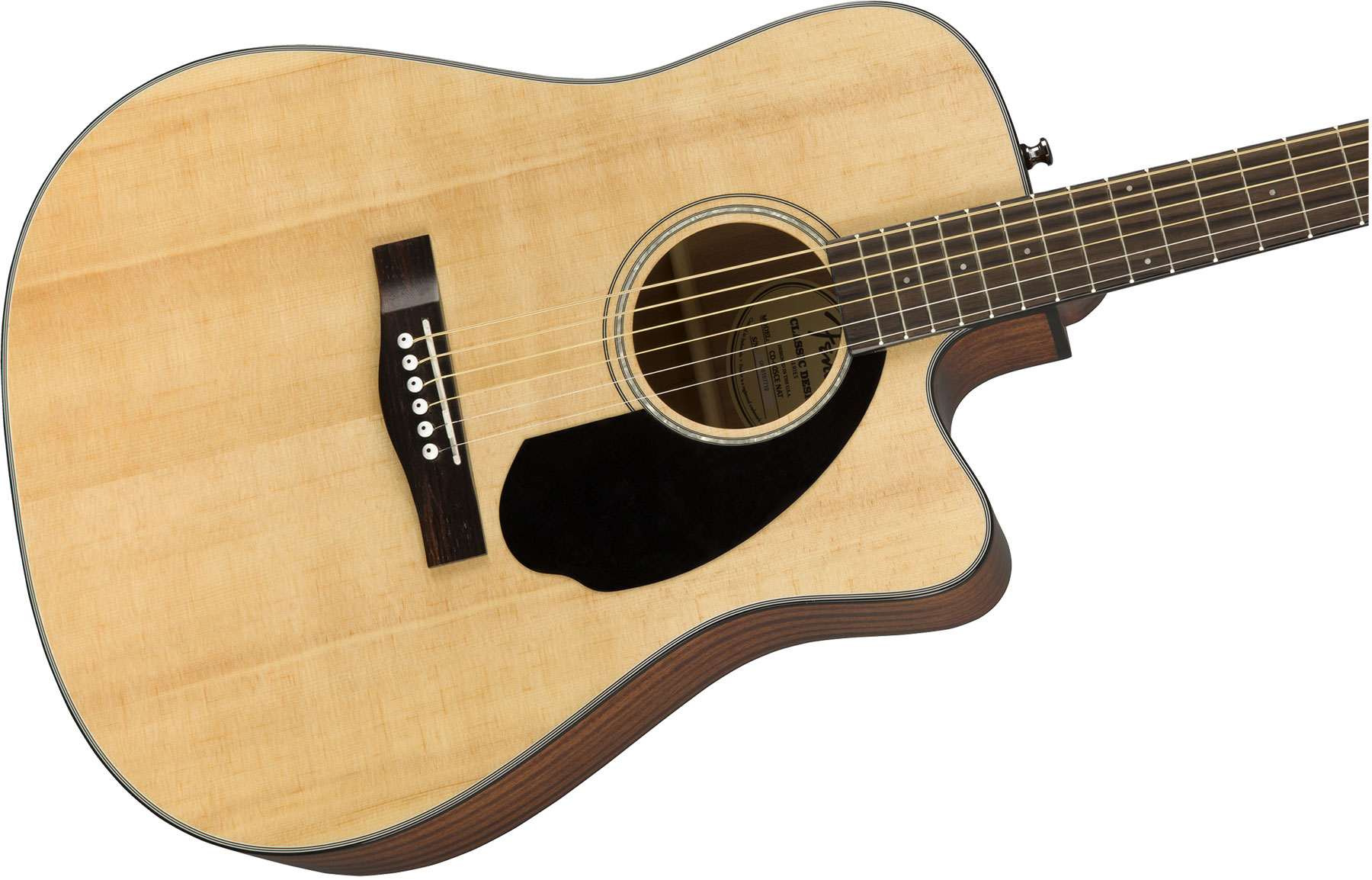 Fender Cd-60sce Dreadnought Cw Epicea Acajou Wal - Natural - Electro acoustic guitar - Variation 2