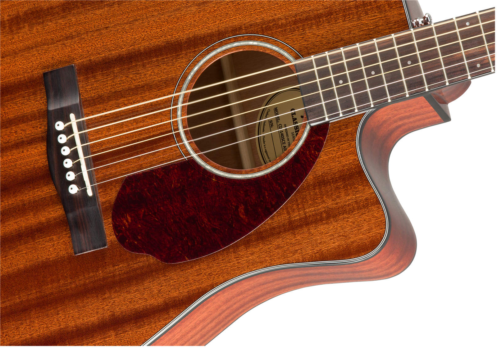Fender Cd140sce All-mahogany Classic Design Dreadnought Cw Tout Acajou Wal - Natural - Folk guitar - Variation 2