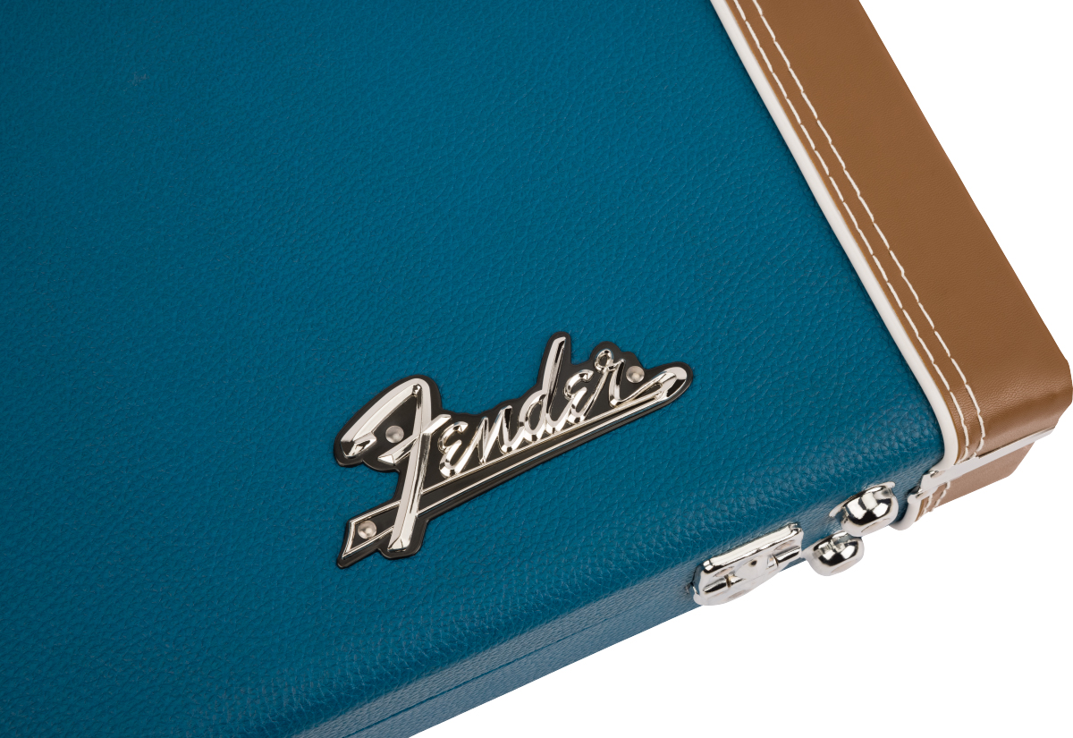 Fender Classic Wood Strat/tele Electric Guitar Case Bois Lake Placid Blue - Electric guitar case - Variation 3