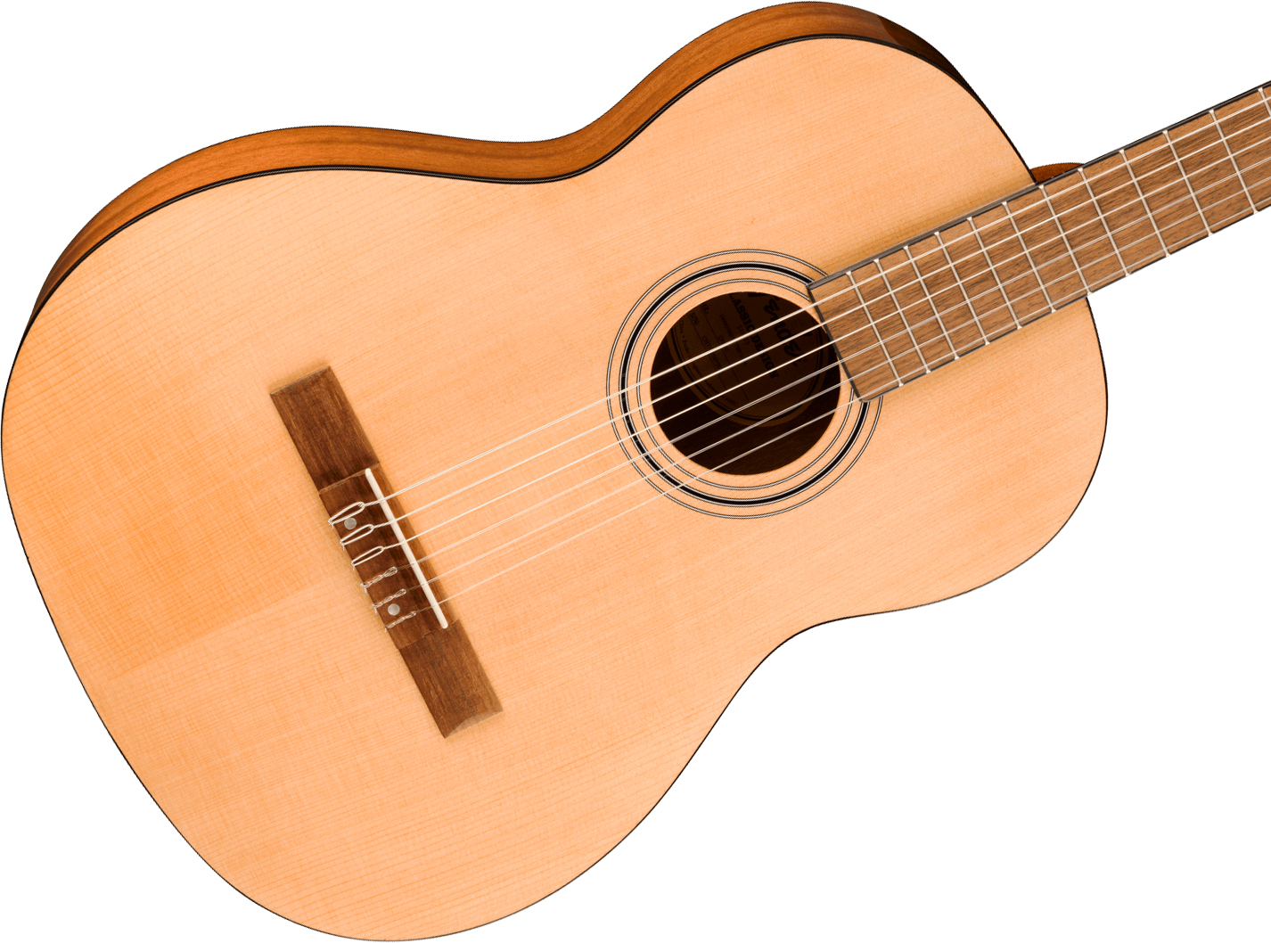 Fender Cn30wn Wide Neck  Nylon 4/4 Classic Design Epicea Okoume Noy - Natural - Classical guitar 4/4 size - Variation 2