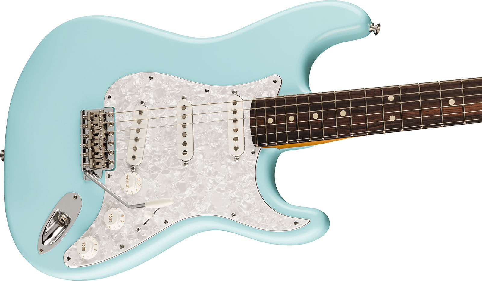 Fender Cory Wong Strat Ltd Signature Usa Stss Trem Rw - Daphne Blue - Str shape electric guitar - Variation 2