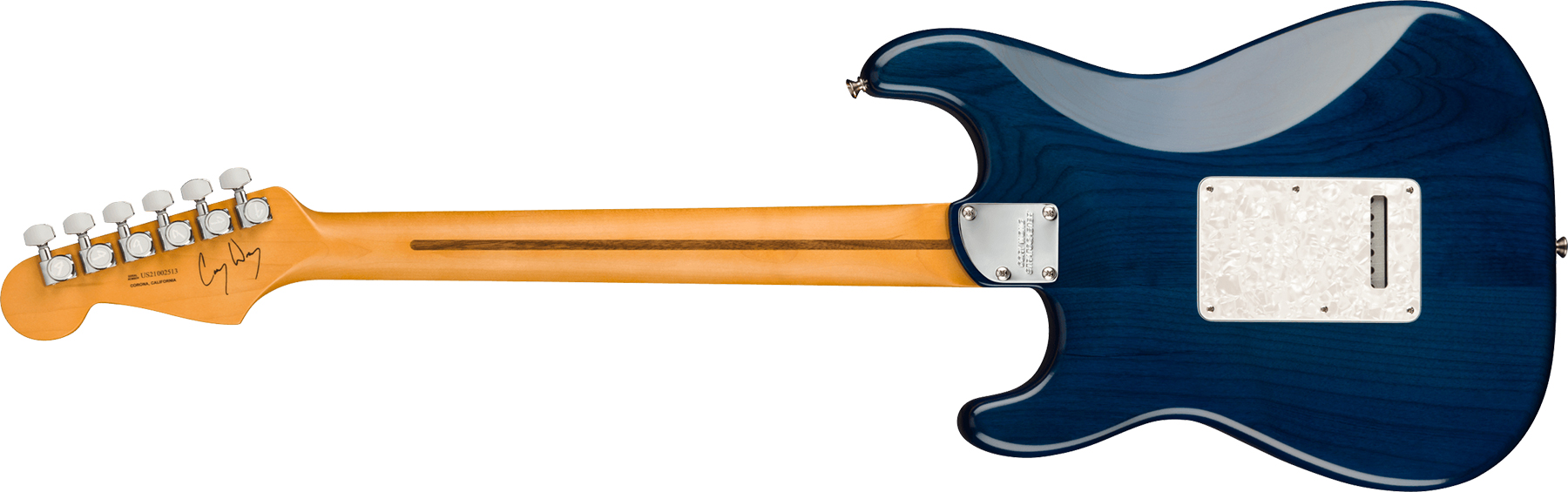 Fender Cory Wong Strat Signature Usa 3s Trem Rw - Sapphire Blue Transparent - Str shape electric guitar - Variation 1