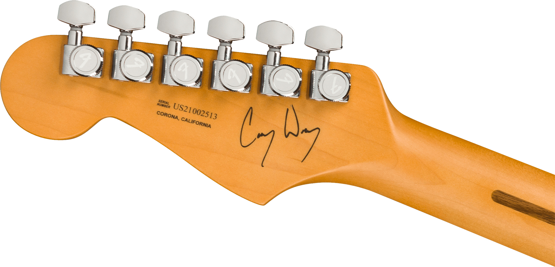 Fender Cory Wong Strat Signature Usa 3s Trem Rw - Sapphire Blue Transparent - Str shape electric guitar - Variation 3