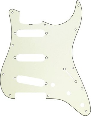 11-Hole '60s Vintage-Style Stratocaster SSS Pickguards - Mint