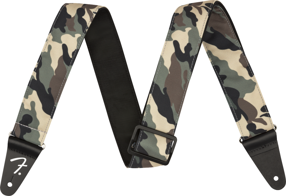 Fender 2 Inches Camo Guitar Strap Nylon Woodland - Guitar strap - Main picture