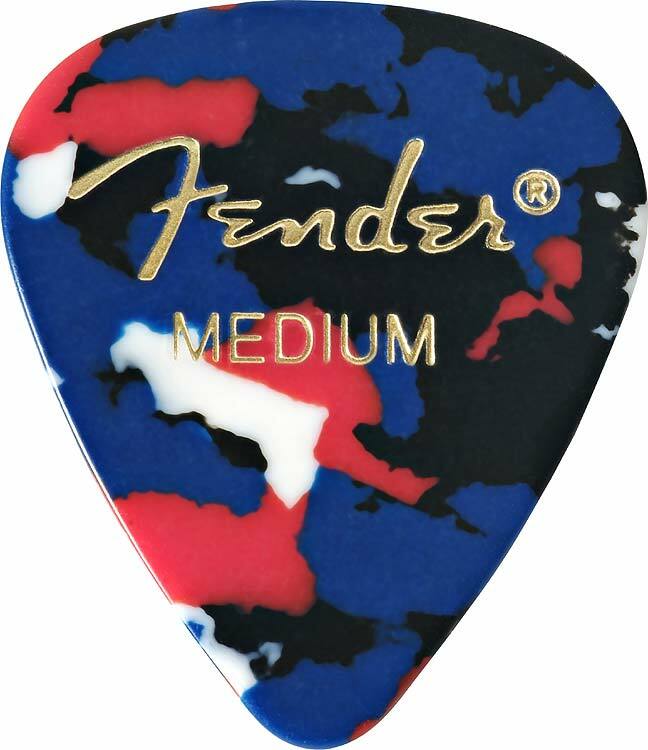 Fender 351 Classic Celluloid Thin Confetti - Guitar pick - Main picture