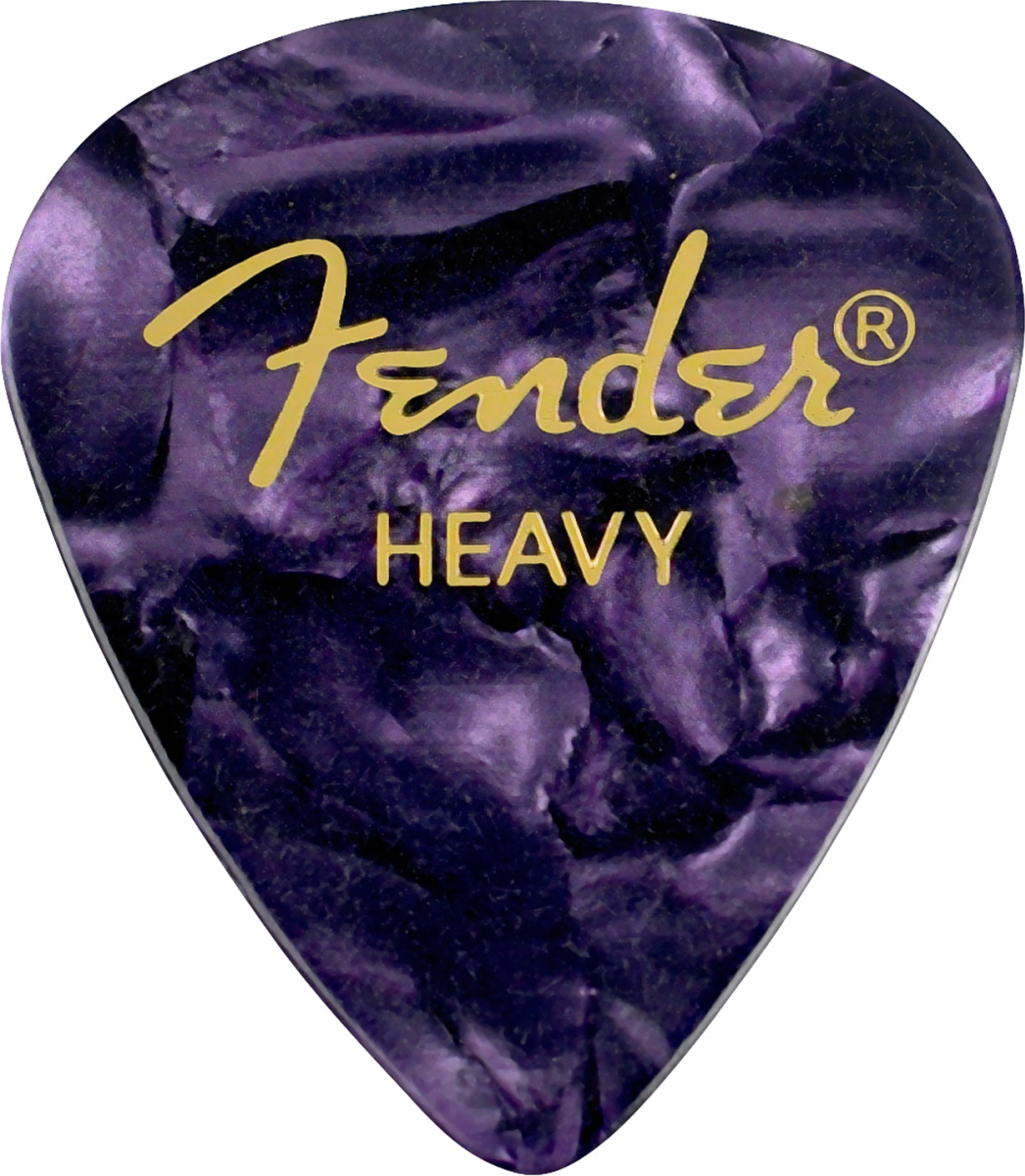 Fender 351 Shape Premium Celluloid Heavy Purple Moto - Guitar pick - Main picture