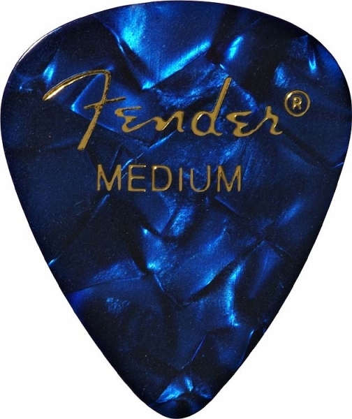 Fender 351 Shape Premium Medium Blue Moto - Guitar pick - Main picture