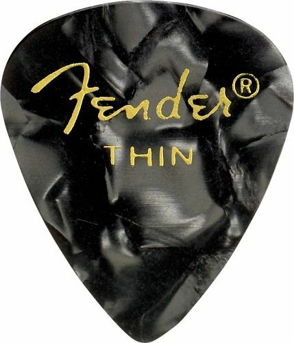 Fender 351 Shape Premium Thin Black Moto - Guitar pick - Main picture