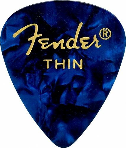 Fender 351 Shape Premium Thin Blue Moto - Guitar pick - Main picture