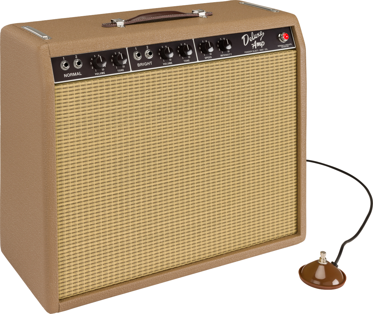 Fender 62 Deluxe Amp American Vintage Combo 20w 6v6 1x12 Brown - Electric guitar combo amp - Main picture