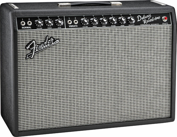 Fender 65 Deluxe Reverb Reissue 22w 1x12 Black - Electric guitar combo amp - Main picture
