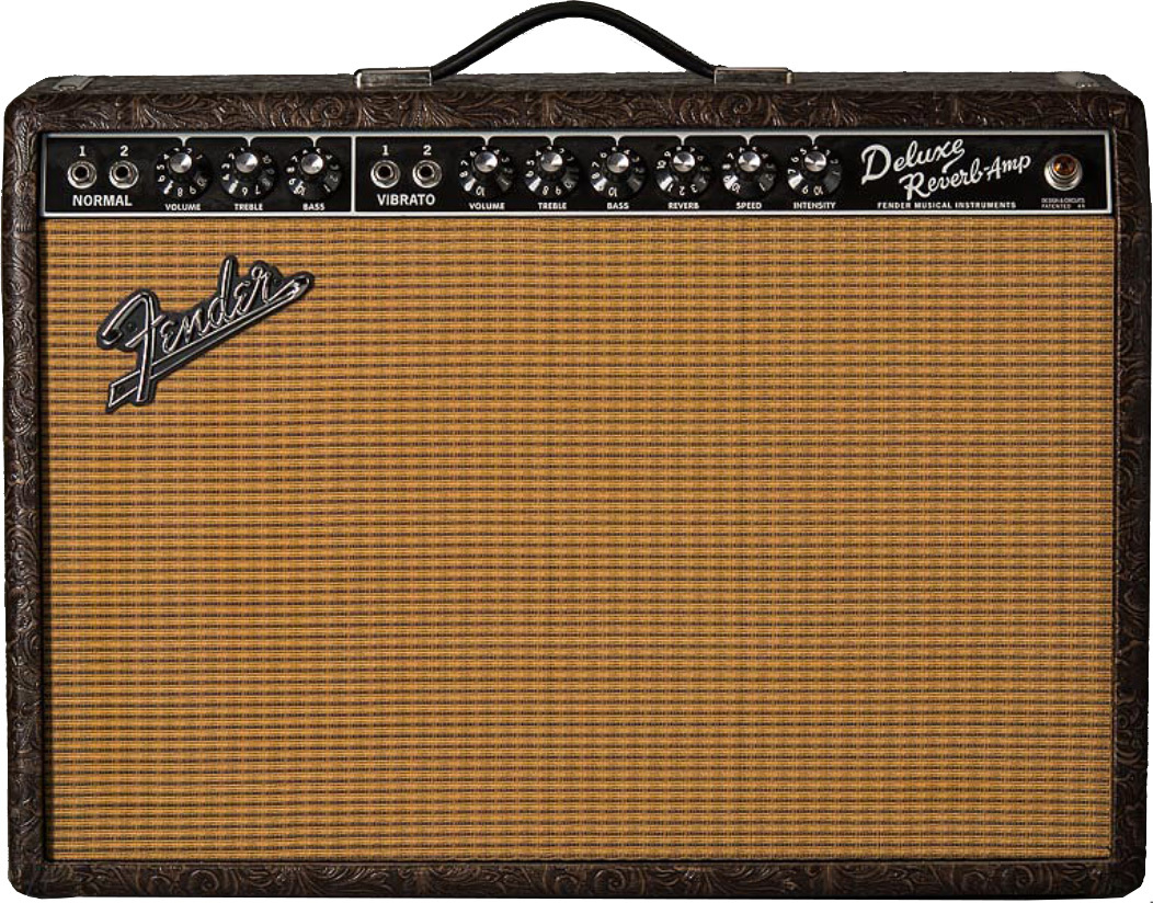 Fender 65 Deluxe Reverb Ltd 22w 1x12 Celestion Creamback Western - Electric guitar combo amp - Main picture