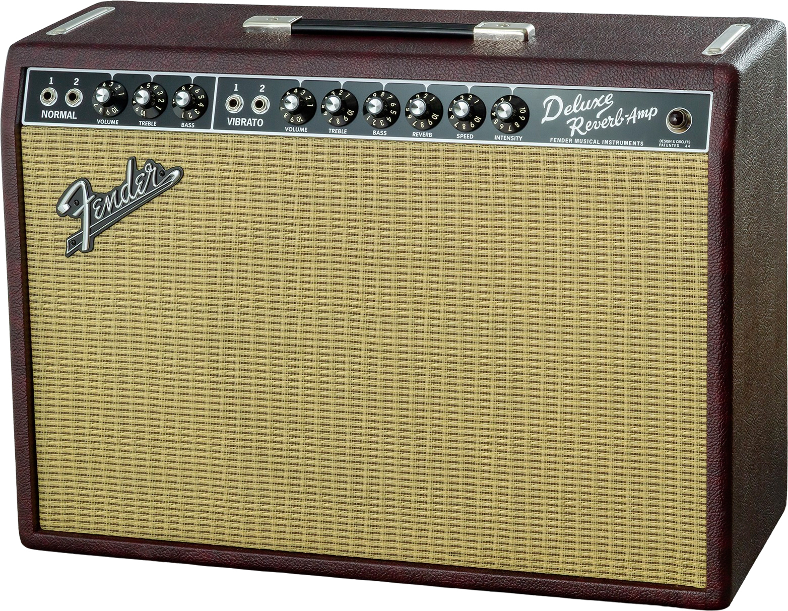 Fender 65 Deluxe Reverb Ltd 22w 1x12 Jensen P12q Bordeaux Blues - Electric guitar combo amp - Main picture