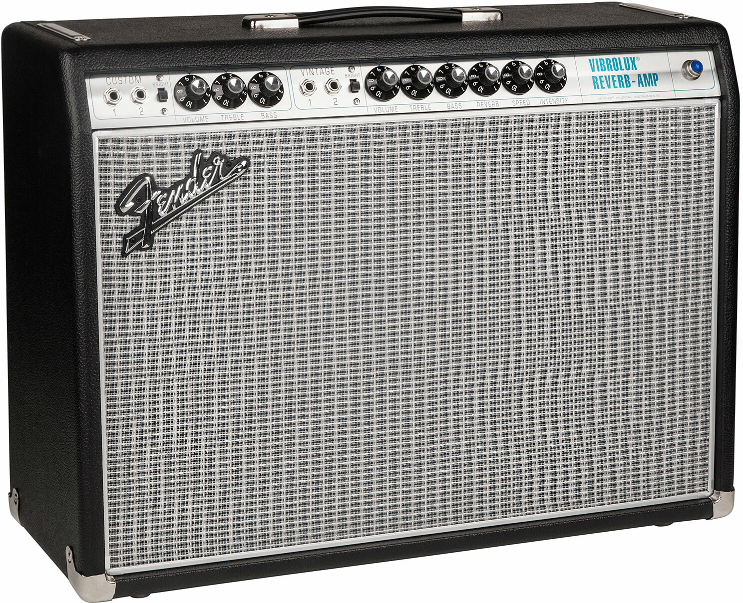 Fender 68 Custom Vibrolux Reverb 35w 2x10 Black - Electric guitar combo amp - Main picture