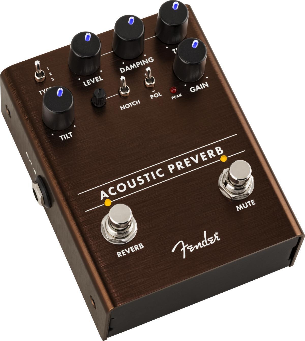 Reverb, delay & echo effect pedal Fender Acoustic Preverb