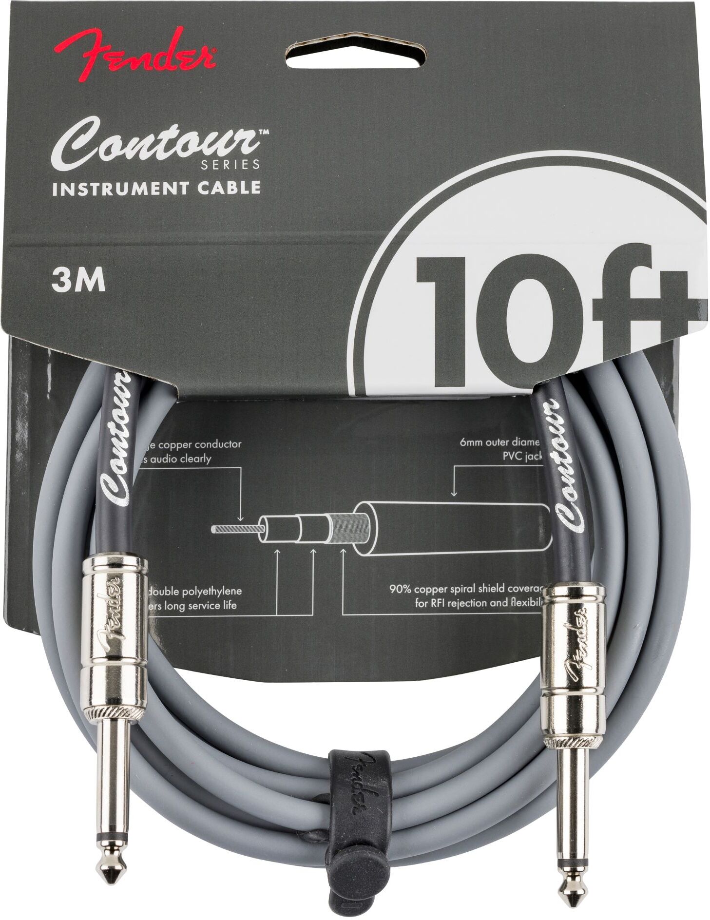 Fender CÂble Contour 10', InsÉrÉ - Cable - Main picture