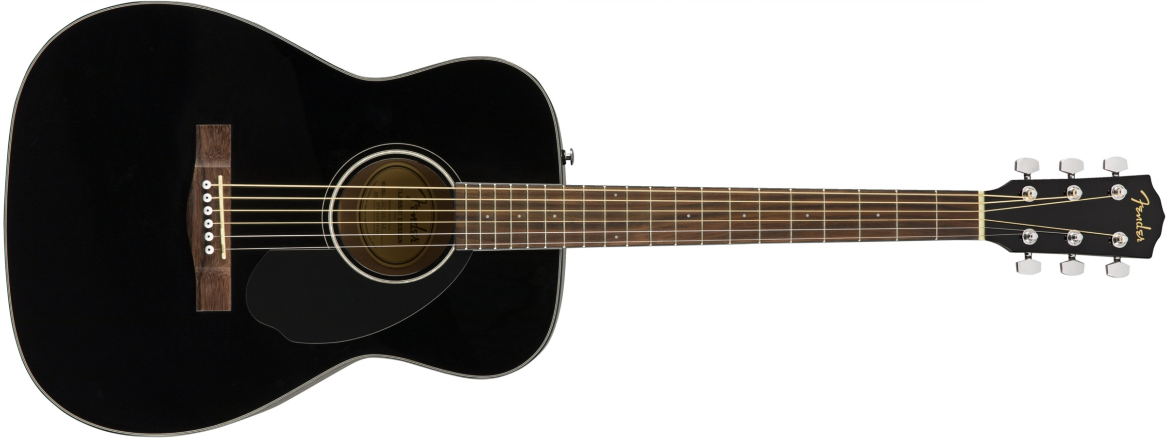 Fender Cc-60s Concert Epicea Acajou Wal - Black - Acoustic guitar & electro - Main picture